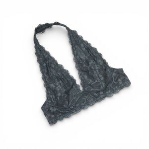Intimately Free People Halter Lacy Bralette in Gray Size XS